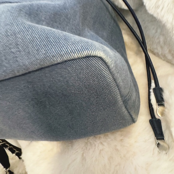 CHANEL Denim Sequin Drawstring Backpack - Picture 8 of 11